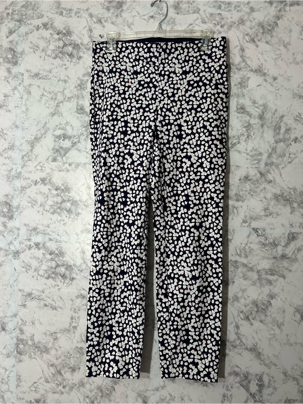 Charter Club Black & White Floral Ankle Pants